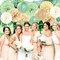 Sage Green-Boho Party-Decorations Paper-Flowers Lanterns(Beige Champagne Light Green)